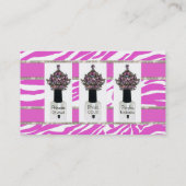 Nail Tech Diva Nail Technician Business Card Visitenkarte (Rückseite)