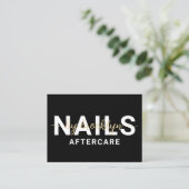 Nail Tech Gel Polnische Aftercare-Karte Visitenkarte (Stehend Vorderseite)