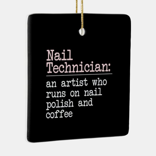 Nail-Tech-Geschenk-Definition Keramikornament (Rechts)