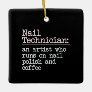 Nail-Tech-Geschenk-Definition Keramikornament