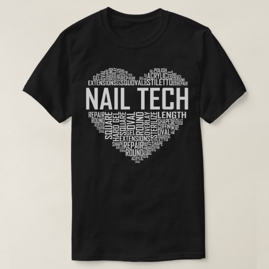 Nail Tech Heart T-Shirt (Design vorne)