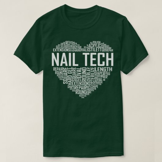 Nail Tech Heart T-Shirt (Design vorne)