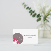 Nail Tech Jamberails Business Card Visitenkarte (Stehend Vorderseite)