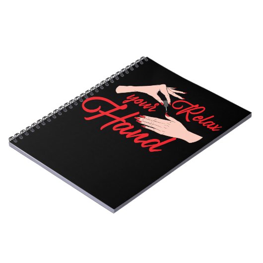 Nail Tech Kosmetik Nageltechniker Notizblock (Linke Seite)