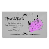 Nail Tech Magnetic Business Card Magnetische Visitenkarte (Vorderseite)