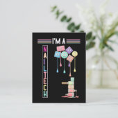 Nail Tech Make up Nageltechniker Kosmetik Postkarte (Stehend Vorderseite)