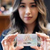 Nail Tech Manicure Watercolor Visitenkarte