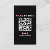 Nail Tech Nail Art Business Card Visitenkarte (Rückseite)