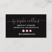 Nail Tech Nail Art Visitenkarte (Rückseite)