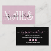 Nail Tech Nail Art Visitenkarte (Vorne/Hinten)