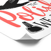 Nail Tech Nail Artist in Nail Polnisch Wir vertrau Poster (Ecke)