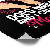 Nail Tech Nail Artist Mein Held macht Nägel und ic Poster (Ecke)