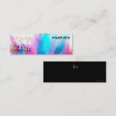 Nail Tech Nail Artist Nail Salon Business Card Mini Visitenkarte (Vorne/Hinten)