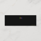 Nail Tech Nail Artist Nail Salon Business Card Mini Visitenkarte (Rückseite)