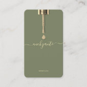 Nail Tech Nail Salon Sage Minimal Visitenkarte (Vorderseite)