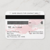 Nail Tech Polish Credit Debit Business Card Visitenkarte (Rückseite)