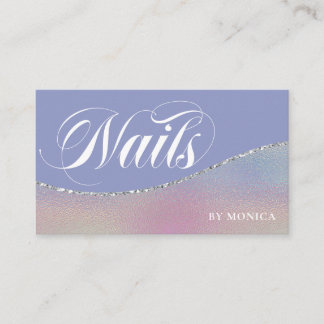 Nail Tech Simple Elegante Business Card Visitenkarte