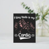 Nail Tech Sport Kosmetik Nagelflingenmacher Postkarte (Stehend Vorderseite)