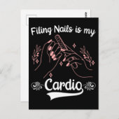 Nail Tech Sport Kosmetik Nagelflingenmacher Postkarte (Vorne/Hinten)