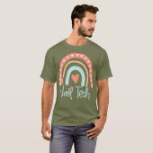 Nail Tech Technician Manicurist Boho Rainbow T-Shirt (Vorne ganz)