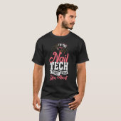 Nail Tech Techniker Tabelle Polnischer Kosmetologe T-Shirt (Vorne ganz)