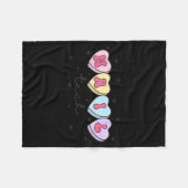 Nail Tech Valentine's Day Heart Manicurist Cosmeto Fleecedecke (Vorderseite (Horizontal))