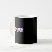 Nail Tech Valentine's Day Heart Manicurist Cosmeto Kaffeetasse (Vorderseite Links)