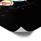 Nail Tech Valentine's Day Heart Manicurist Cosmeto Poster (Ecke)