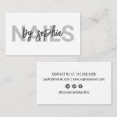 Nail Tech Visitenkarte (Vorne/Hinten)