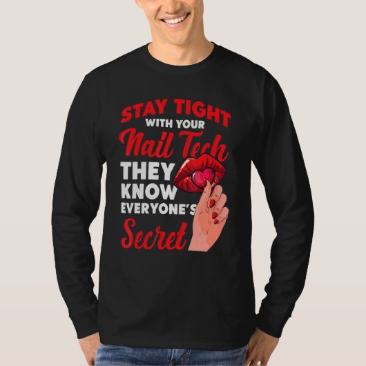 Nail Tech Work Uniform Nail Polnisch 7 T-Shirt (Vorderseite)