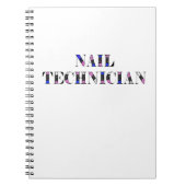 Nail Technicer-Notebook Notizblock (Vorderseite)