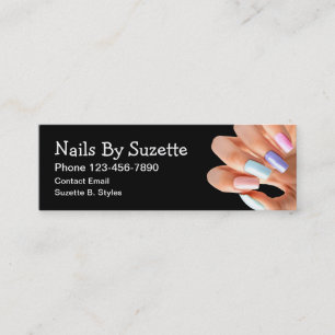 Nail Technician Beauty Mini Business Cards Visitenkarte