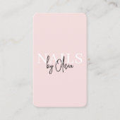 Nail Technician Business Card with QR Code Visitenkarte (Vorderseite)