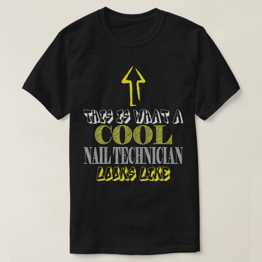Nail Technician cool Nail Artist Saloon T-Shirt (Design vorne)