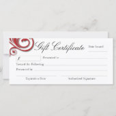 NAIL TECHNICIAN GIFT-BESCHEINIGUNG (Rückseite)