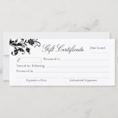 NAIL TECHNICIAN GIFT-BESCHEINIGUNG (Rückseite)