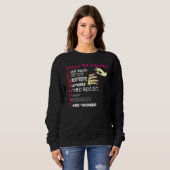 Nail Technician Liebe Nail Tech Funny Tech Nail St Sweatshirt (Vorne ganz)