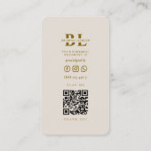 Nail Technician Manicurist Nail Salon Sand Visitenkarte (Rückseite)