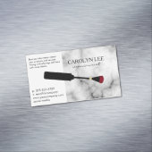 Nail Technician Marble Magnetische Visitenkarte (Beispiel)