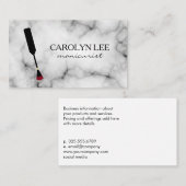 Nail Technician Marble Visitenkarte (Vorne/Hinten)