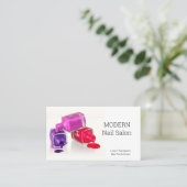 Nail Technician Nail Polnischer Visitenkarte (Stehend Vorderseite)