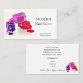 Nail Technician Nail Polnischer Visitenkarte (Vorne/Hinten)