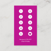 Nail Technician Nail Salon Manicurist Loyalität Treuekarte (Rückseite)