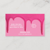 Nail Technician Polnischer Tropfen Business Card Visitenkarte (Rückseite)