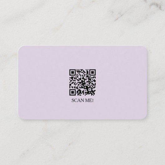 💅🏻 Nail Technician QR Visitenkarte (Rückseite)