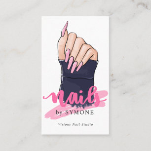 Nail Technician Salon-Logo  Visitenkarte
