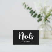 Nail Technician Tech Artist QR Code Social Media Visitenkarte (Stehend Vorderseite)