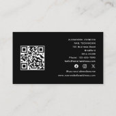 Nail Technician Tech Artist QR Code Social Media Visitenkarte (Rückseite)