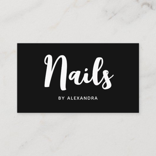 Nail Technician Tech Artist QR Code Social Media Visitenkarte (Vorderseite)