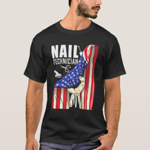 Nail Technician zertifiziert Nail Tech Artist Mani T-Shirt